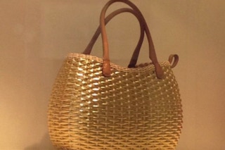 coccia intrecciata in pelle