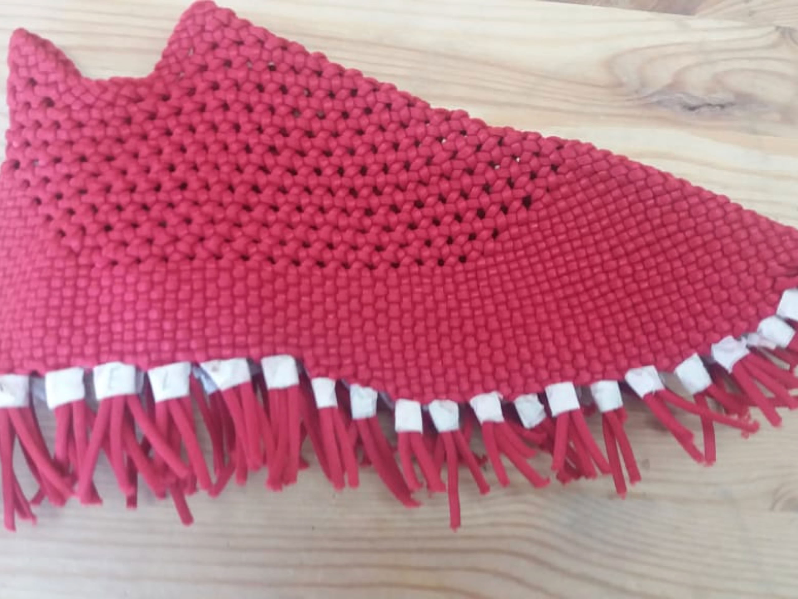Hand-woven elastic socks uppers