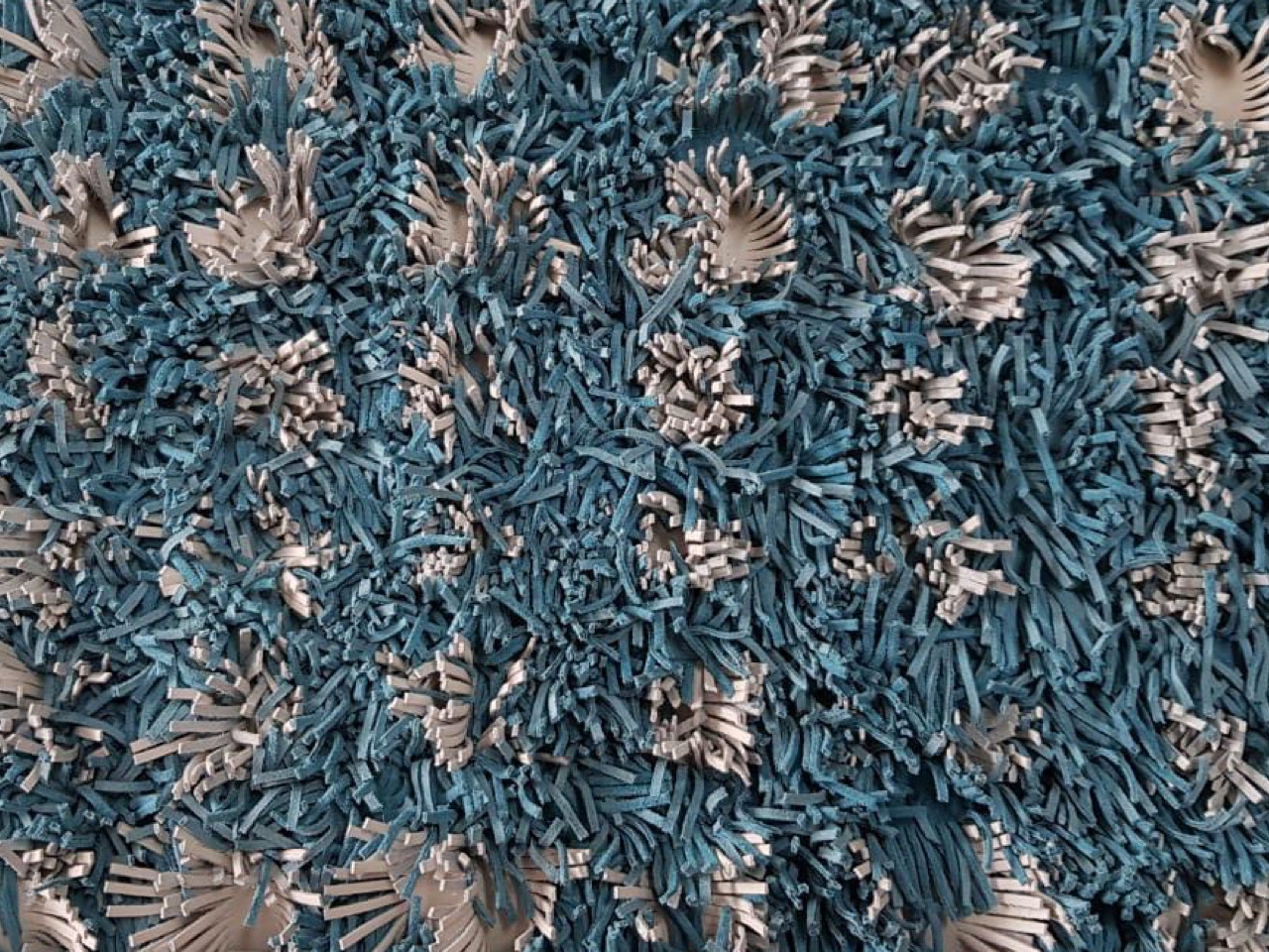Pannelli intrecciati a mano in qualsiasi materiale, pelle, tessuto, ecopelle, PU, fibre naturali come rafia, midollino, giunco, foglie di erba palustre etc.