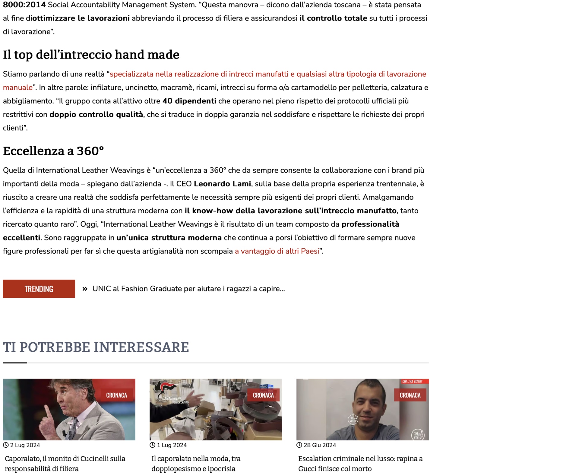 Artigianalità e Tecnica